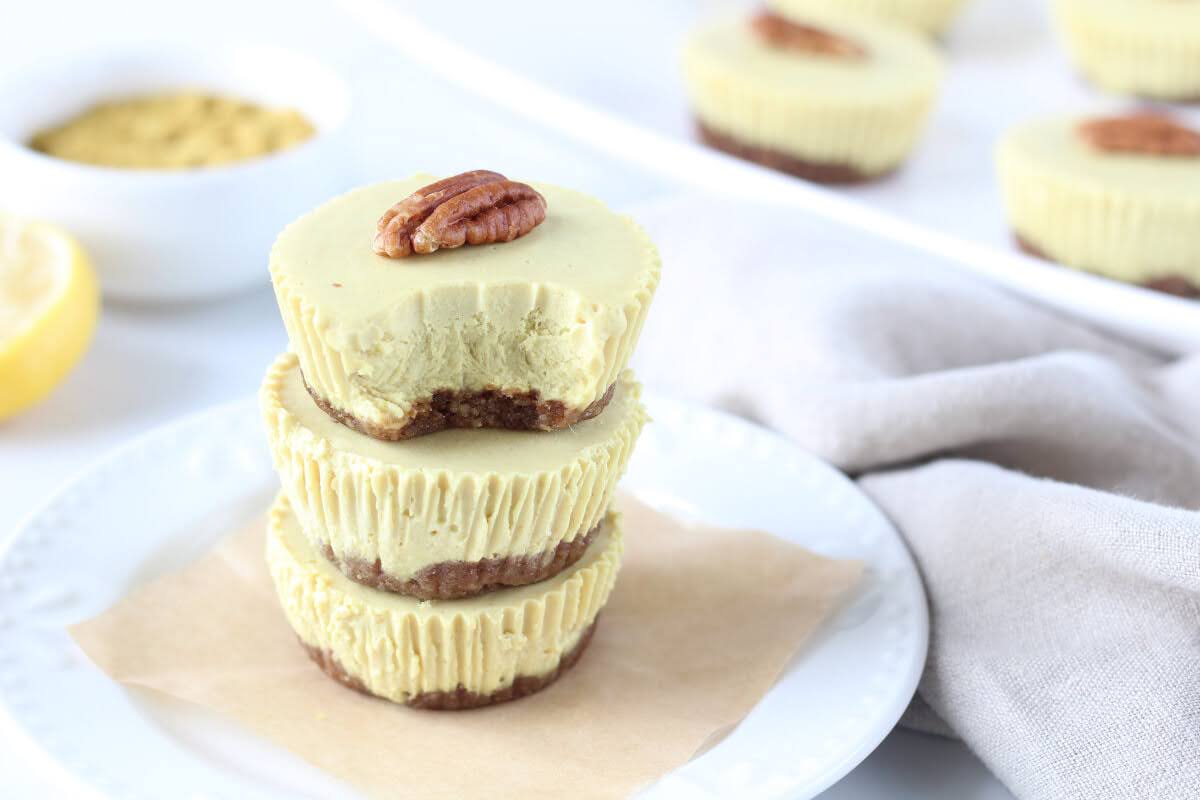 mini golden milk cheesecakes no bake